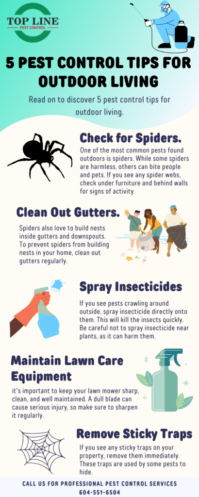 Pest Control Tips for outdoor living