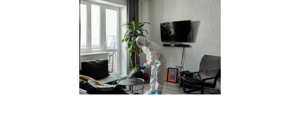 Pest control Surrey FAQ - technician treating a home for pests
